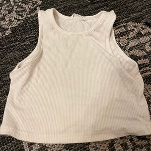 white crop top